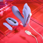 Playboy Pleasure LILAC FANTASY USB Rechargeable Tapping Vibrator With Remote Playboy Pleasure