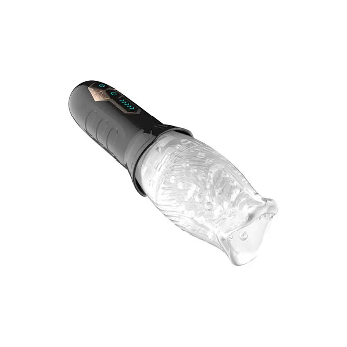 Adam & Eve Adam's Gawk Gawk USB Rechargeable Rotating Masturbator Clear Adam & Eve
