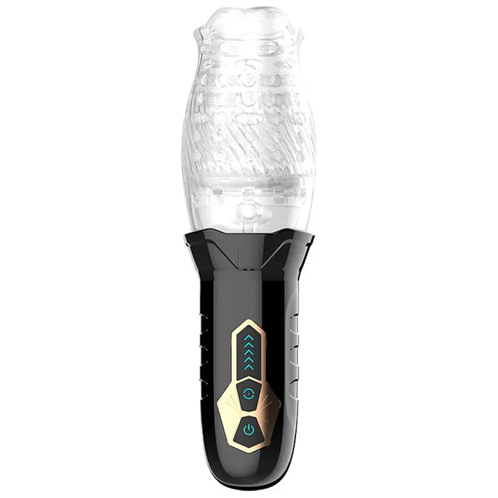 Adam & Eve Adam's Gawk Gawk USB Rechargeable Rotating Masturbator Clear Adam & Eve