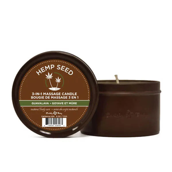 Earthly Body Hemp Seed 3 In 1 Massage Candle 170g