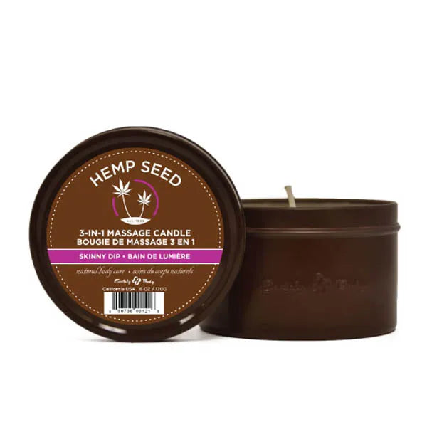 Earthly Body Hemp Seed 3 In 1 Massage Candle 170g