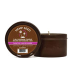 Earthly Body Hemp Seed 3 In 1 Massage Candle 170g