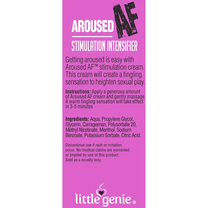 Little Genie Aroused AF Couples Stimulation Cream 44ml Tube Little Genie