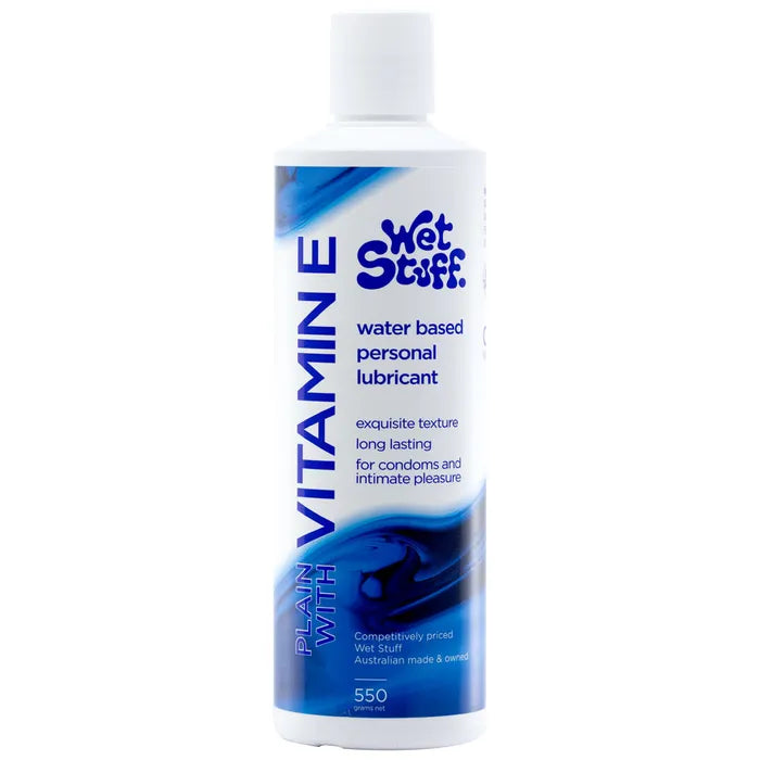 Wet Stuff Plain Water Based Lubricant With Vitamin E 100g Tube Wet Stuff