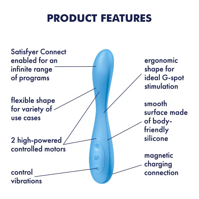 Satisfyer G Spot Flex 4 USB Rechargeable Vibrator With App Control Satisfyer