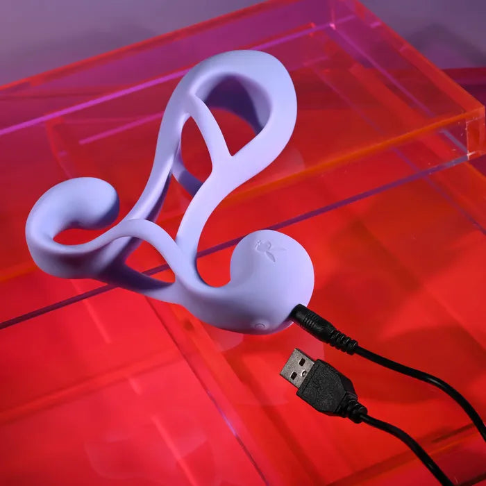 Playboy Pleasure FANTASY CAGE USB Rechargeable Vibrating Penis Sleeve Playboy Pleasure