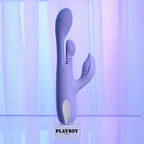 Playboy Pleasure NUBBIN RUBBIN USB Rechargeable Thrusting Rabbit Vibrator Playboy Pleasure