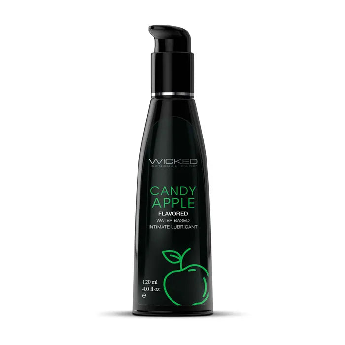 Wicked Aqua Candy Apple Flavoured Water Based Lubricant 2 Oz Bottle Wicked