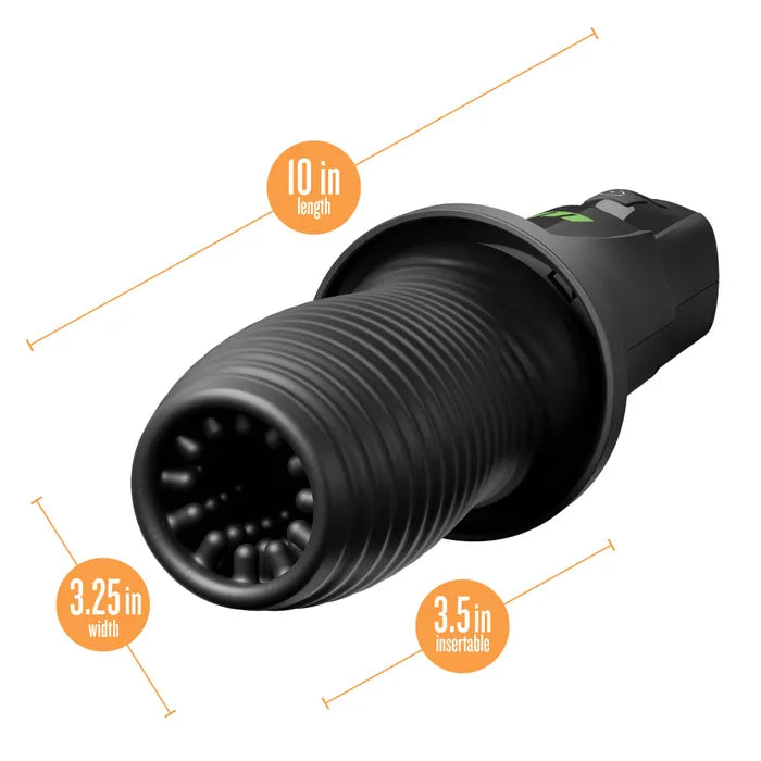 Blush Novelties M For Men 3rd Base USB Rechargeable Vibrating & Rotating Auto Stroker Blush Novelties