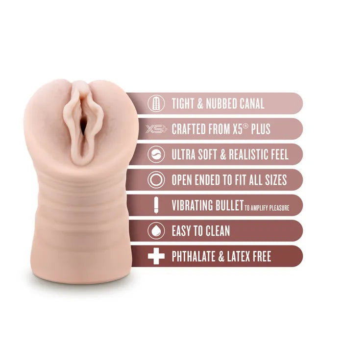 Blush Novelties EnLust Destini Vibrating Vagina Stroker