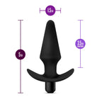 Blush Novelties Anal Adventures Platinum Vibrating Butt Plug 5 Inch