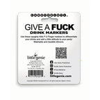 Little Genie Give A Fuck Novelty Drink Markers Set of 6