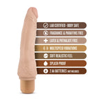 Blush Novelties Dr Skin Cock Vibe 7 Vibrating Dong 8.5 Inch