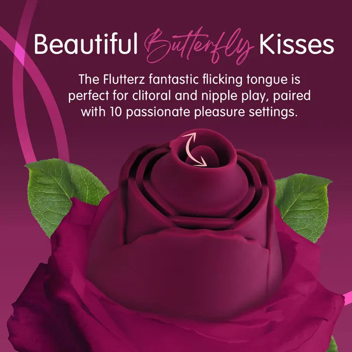 Creative Conceptions Skins Rose Buddies The Rose Flutterz USB Rechargeable Flicking Rose Stimulator Creative Conceptions