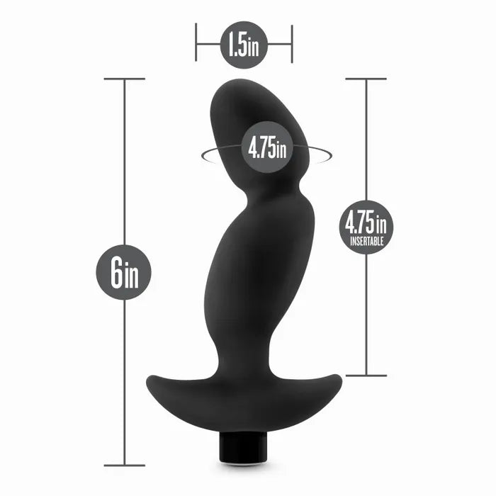 Anal Adventures Platinum Vibrating Prostate Massager 04 16.5cm Blush Novelties