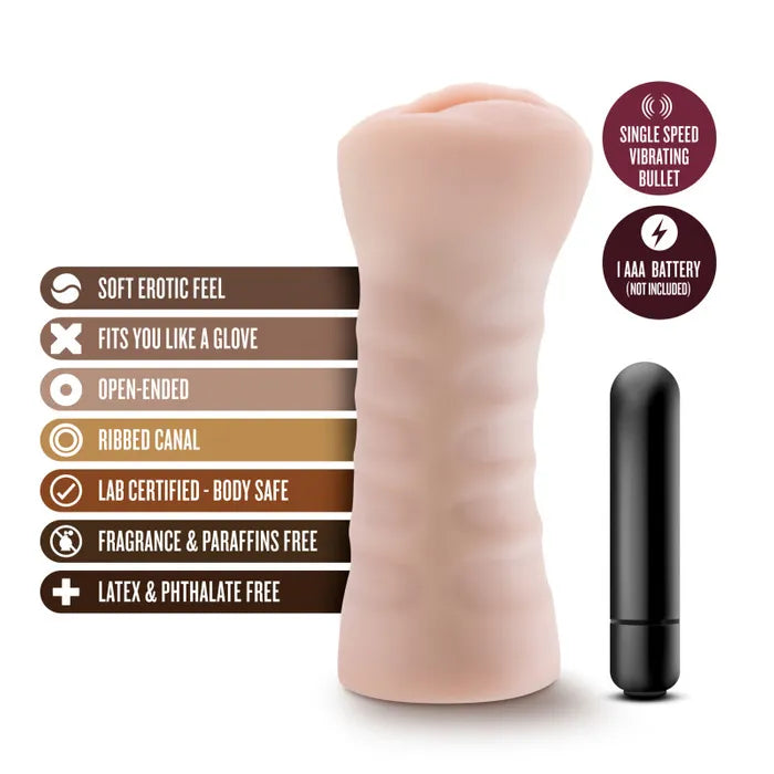 Blush Novelties M For Men Ashley Vibrating Vagina Stroker