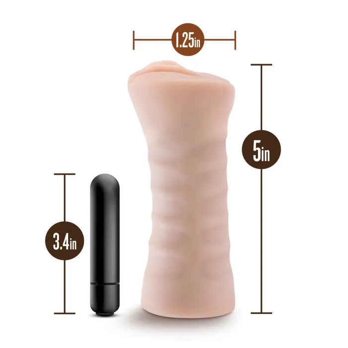 Blush Novelties M For Men Rain Vibrating Vagina Stroker