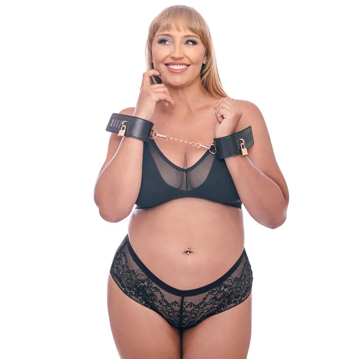 Sportsheets Sex & Mischief Brat Locking Hand Cuffs