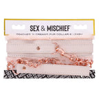 Sportsheets Sex & Mischief Peaches N CreaMe Fur Collar & Leash Restraint