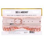 Sportsheets Sex & Mischief Peaches N CreaMe Fur Collar & Leash Restraint
