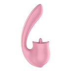 Satisfyer Tongue Genius USB Rechargeable Vibrator With Flicking Clit Stimulator Satisfyer