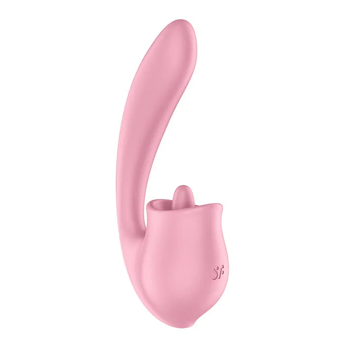 Satisfyer Tongue Genius USB Rechargeable Vibrator With Flicking Clit Stimulator Satisfyer