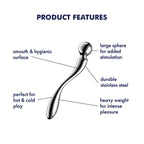 Satisfyer Star Force 2 Chrome Steel Dildo 22cm Satisfyer