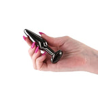NS Novelties Rear Assets Tapered Medium Butt Plug Gunmetal