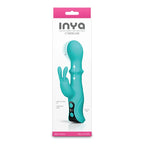 NS Novelties INYA Cyberluxe USB Rechargeable Rabbit Vibrator With Sliding Ring Shaft 18cm