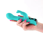 NS Novelties INYA Cyberluxe USB Rechargeable Rabbit Vibrator With Sliding Ring Shaft 18cm