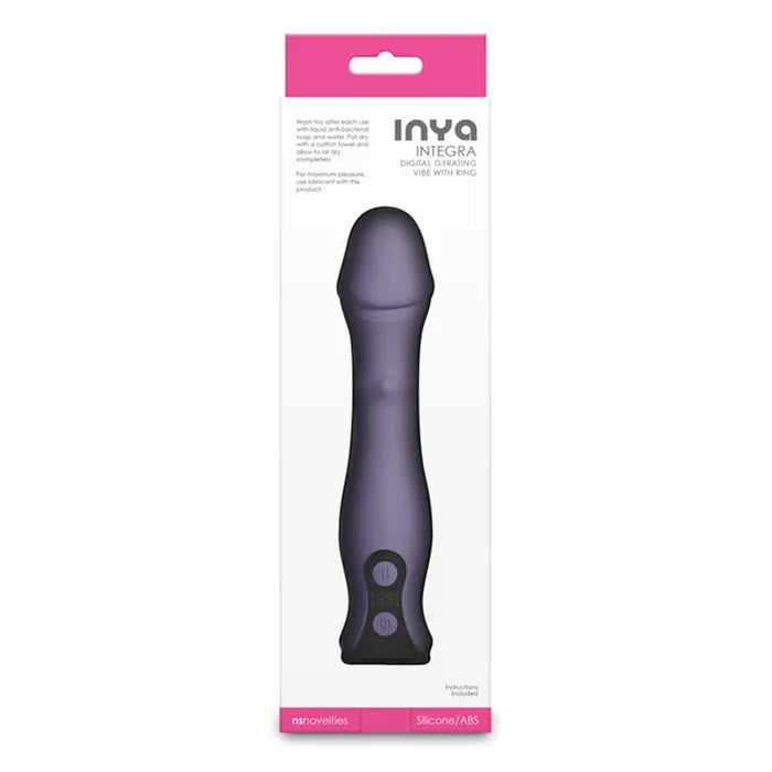 NS Novelties INYA Integra USB Rechargeable Vibrator With Sliding Ring Shaft 18.2cm