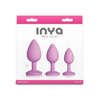 NS Novelties INYA Triple Ace Kit Butt Plugs Set Of 3 Sizes Blush Pink