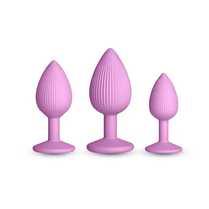 NS Novelties INYA Triple Ace Kit Butt Plugs Set Of 3 Sizes Blush Pink