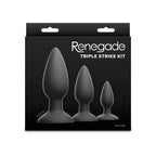 NS Novelties Renegade Triple Strike Kit Butt Plugs Set Of 3 Sizes