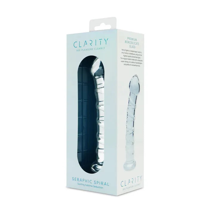 Creative Conceptions Clarity Seraphic Spiral Glass Dildo 16cm