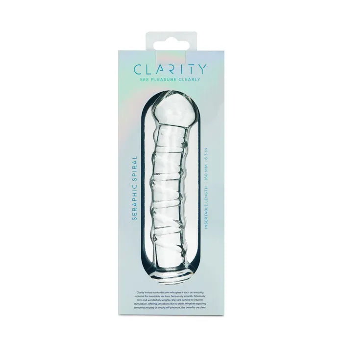 Creative Conceptions Clarity Seraphic Spiral Glass Dildo 16cm