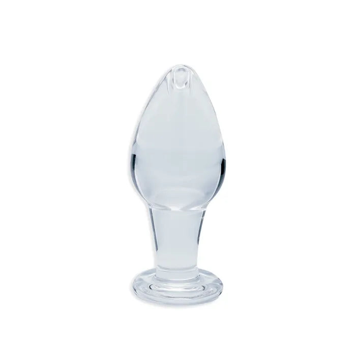 Creative Conceptions Clarity Utopian Bud Glass Butt Plug 8.9cm
