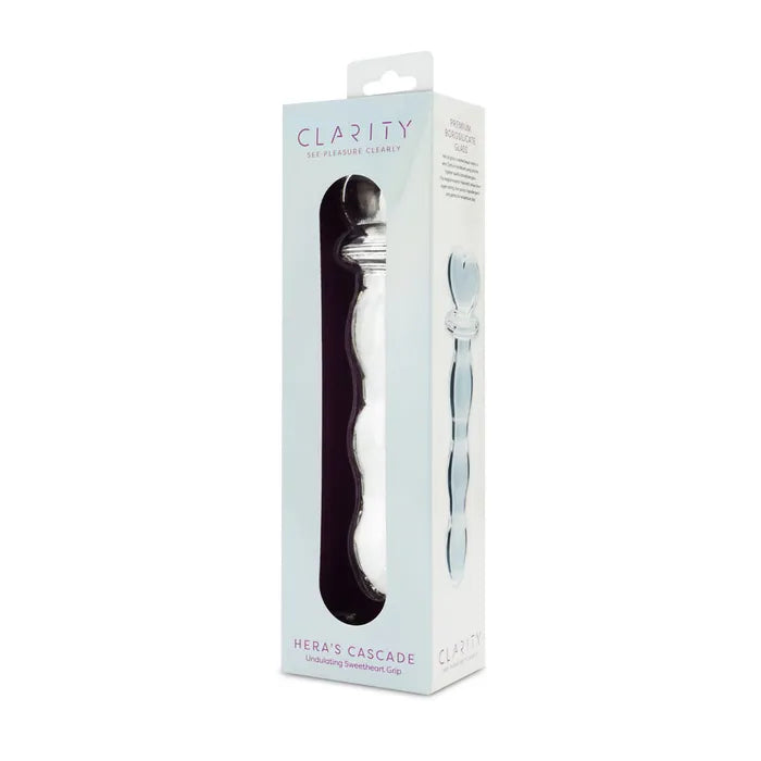 Creative Conceptions Clarity Heras Cascade  Glass Dildo 15cm