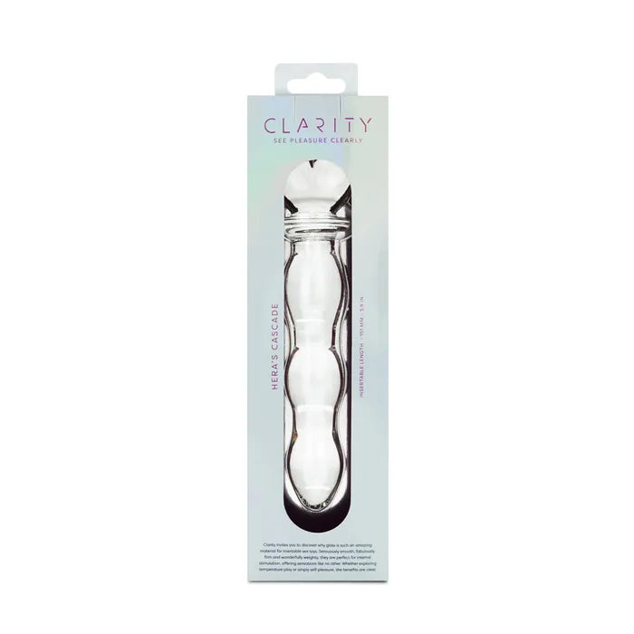 Creative Conceptions Clarity Heras Cascade  Glass Dildo 15cm