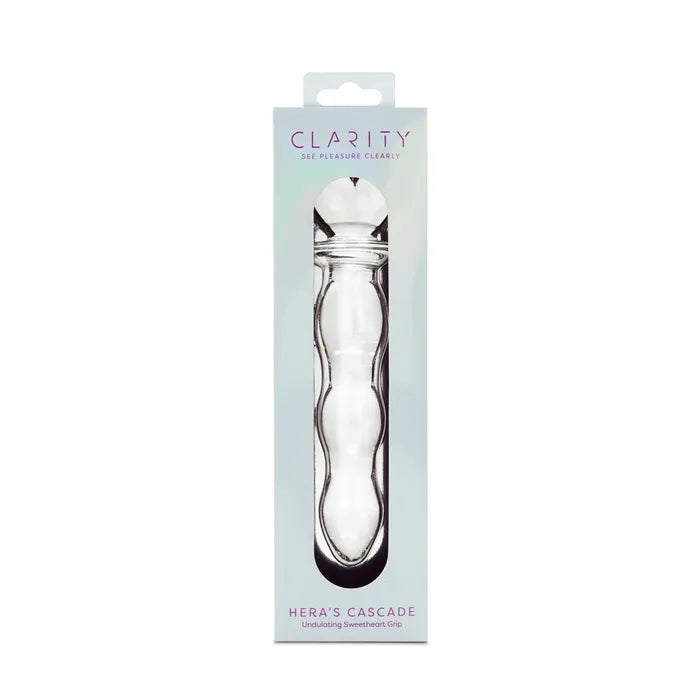Creative Conceptions Clarity Heras Cascade  Glass Dildo 15cm