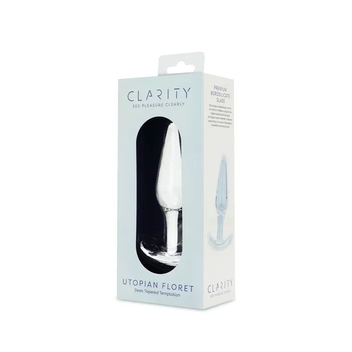 Creative Conceptions Clarity Utopian Floret Glass Butt Plug 11cm