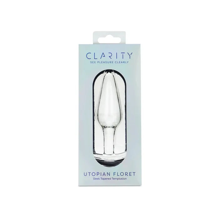 Creative Conceptions Clarity Utopian Floret Glass Butt Plug 11cm