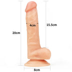 Lovetoy The Ultra Soft Dude Dong 8 Inch Flesh