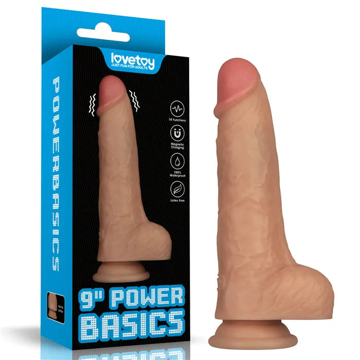 Lovetoy Power Basics USB Rechargeable Vibrating Dong Flesh