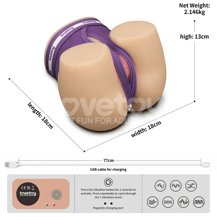 Lovetoy Streetgirls Dual Motor Sensation Pulse USB Rechargeable Vibrating Masturbator