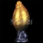 Lovetoy Aerosx Dual Density Inflatable Inflatable Fantasy Dildo 7.5 Inch Gold / Blue