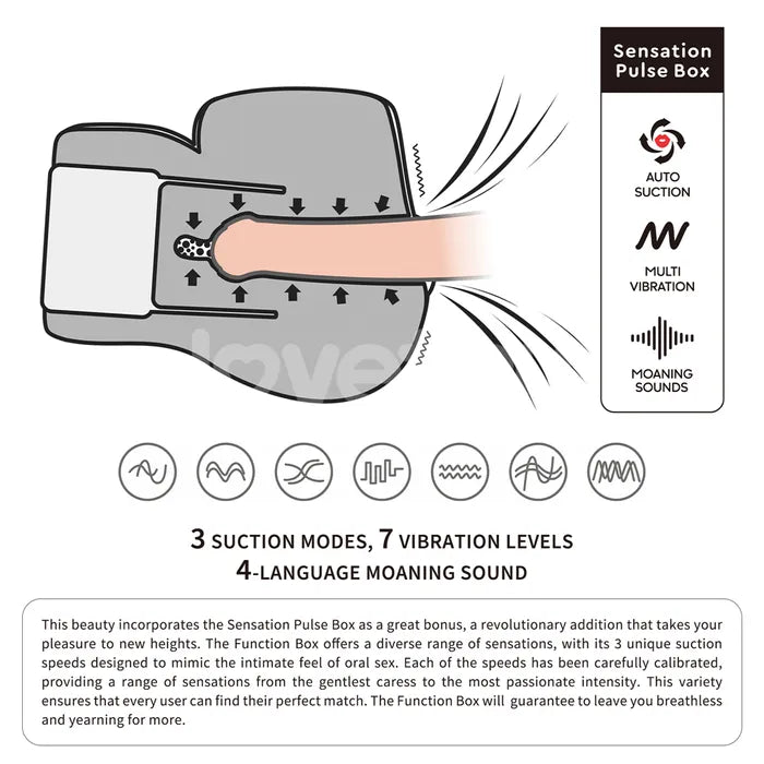 Lovetoy Streetgirls Sensation Pulse Doggy USB Rechargeable Vibrating Sucking & Moaning Doggy Style Masturbator