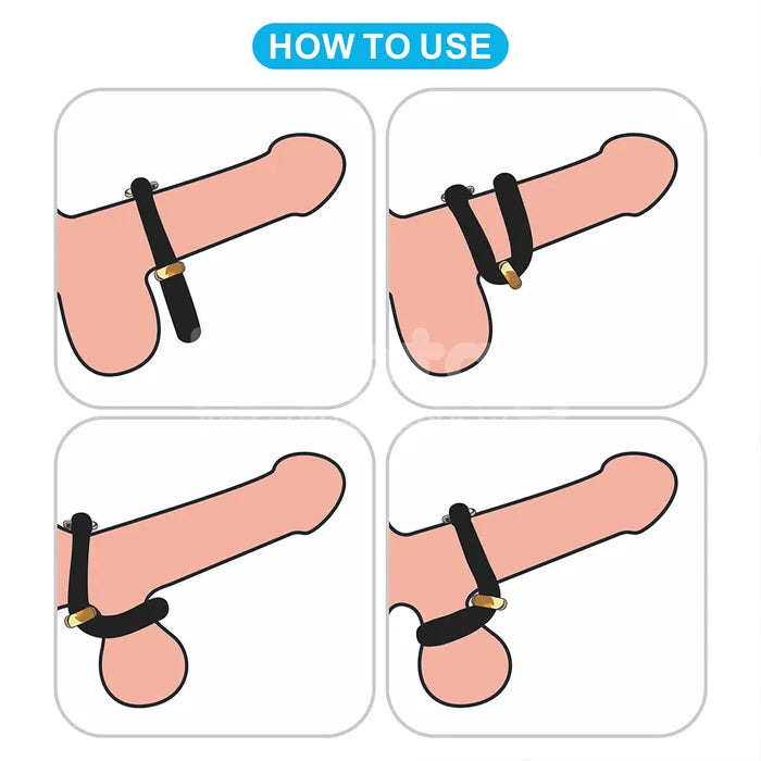 Lovetoy Pinnacle Pro Anyfit Stretcher Adjustable Cock Ring Black