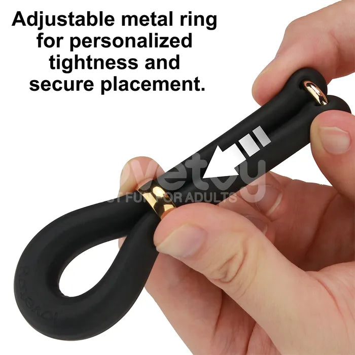 Lovetoy Pinnacle Pro Anyfit Stretcher Adjustable Cock Ring Black