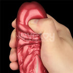Lovetoy Aerosx Dual Density Inflatable Inflatable Fantasy Dildo 8 Inch Red / Green